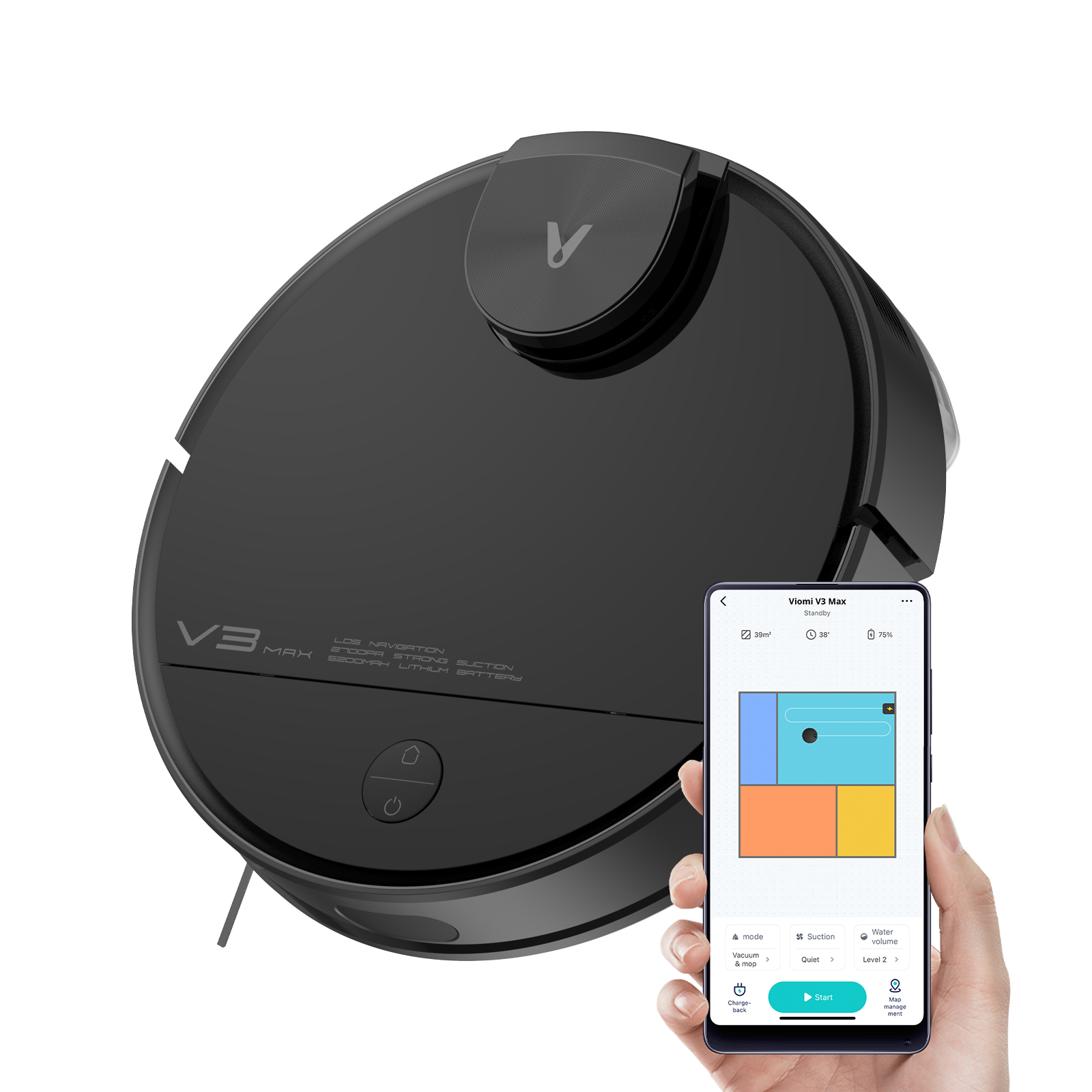 Viomi V3 Max robot vacuum and mop